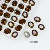 Rhinestones para Decoración de Uñas Color Amarillo Humo Cristal Dongzhou Colección Color Café Melard de Alta Calidad Accesorios de Uñas de Repuesto Huazi