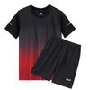 Camiseta de manga corta con cuello redondo y colores degradados para hombre, pantalones cortos de marca de moda de verano 2023, traje informal para correr de talla grande