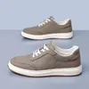Sapatos Brancos Masculinos, Sapatos Casuais Versáteis, Tênis Respiráveis, Sapatos Masculinos, Sapatos Esportivos para Exterior com Solado Macio, Sapatos Respiráveis de Verão Masculinos