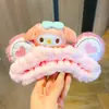 Faixa de Cabelo Estilo Coreano para Mulheres Celebridade da Internet Lavagem de Rosto Acessórios de Cabelo Orelhas de Coelho Faixa de Cabeça de Galho Faixa de Cabeça de Laço de Pelúcia Coleção