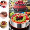 Anel de Mousse de Aço Inoxidável Transfronteiriço Ajustável 16-30cm Molde de Anel para Bolo de 12 polegadas 20cm Ferramenta de Confeitaria