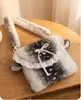 Bolso cruzado para mujer, Bolso dulce para teléfono bajo el brazo, Bolso de mano lindo portátil para el día a día, Bolso Lolita de ciervo con lunares