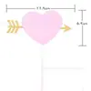 Love Star Tarjeta de Inserción para Pastel de Cumpleaños Pastel de Cumpleaños Mesa de Postres Inserción Decorativa Tarjeta de Inserción Decorativa Estrella de Cinco Puntas