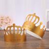 Chapéus de Aniversário, Chapéus Coroa para Bolo de Aniversário no Atacado, Chapéus de Desenho Animado para Crianças, Suprimentos de Festa de Papelão Dourado para Adultos