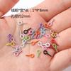 Accesorios de tornillos para uñas con forma de ojo de oveja, pintura de color, clavos autorroscantes de cuerno de cordero, joyería DIY, colgante, material hecho a mano, accesorios