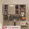 Gabinete de Espejo de Baño Inteligente con Desempañador Oculto con Fibra de Carbono Montado en la Pared Multifuncional de Almacenamiento con Enchufe