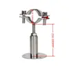 Abrazadera de Tubo Ajustable de Acero Inoxidable 304 con Base, Soporte Telescópico para Tubo, Soporte para Tubo, Abrazadera de Tubo, Sujetador de Tubo