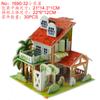 Aishang Spelling Rompecabezas de Papel para Niños Modelo Estéreo 3D Casa DIY Hecha a Mano para Niños Juguetes Educativos de Educación Temprana Ensamblados