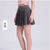 Falda de Yoga para Mujer, Línea A, Plisada, Anti-Exposición, Falda Corta con Forro Interior y Bolsillos, Secado Rápido, Transpirable, Práctica, para Bádminton