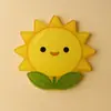 Porta-copos fofos estilo Ins, resistentes ao calor e a altas temperaturas. Porta-copos de acrílico de desenho animado adoráveis disponíveis em estoque com impressão de logotipo