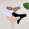 Europa y Estados Unidos talla grande transfronteriza tanga de seda de hielo en forma de V fuelle de algodón mujer body tanga sexy t-back pantalones mujer