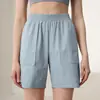 Calça Capri Esportiva de Secagem Rápida com Tela Feminina Profissional para Corrida Fitness Shorts Esportivos Largos Calça Casual de Comprimento Médio Calça de Ciclismo Verão