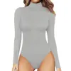 2023 Roupas femininas transfronteiriças europeias e americanas Amazon casual top básico de manga comprida macacão justo estampa de leopardo camisa básica