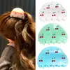 Novo Prendedor de Cabelo Cereja de Acetato, Estilo Coreano Doce com Strass Meia-Lua para a Parte de Trás da Cabeça, Prendedor de Cabelo Atacado de Origem Yiwu
