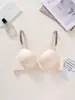 Lencería sin costuras para mujer en verano, simple y cómoda, los pechos pequeños se juntan para hacer que parezcan más grandes, sujetador sexy anti-caída con tirante de letras expuestas