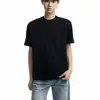 Camiseta de manga corta ajustada para hombre, estilo americano, bordada, con remaches metálicos en zonas clave, cuello redondo y un look fresco y elegante