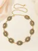 Cadena de Cintura de Metal Tallada Vintage, Cinturón Ancho de Alta Gama, Cadena Hanfu, Cinturón Étnico para Mujer, Cinturón para Vestido