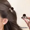 2026 Nuevo Pasador de Felpa Color Café para Mujer, Pinza Pequeña Estilo Princesa, Pasador de Alto Nivel Estilo Coreano, Lindo Accesorio para el Cabello