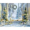 Tela de fondo para Castillo de Hielo y Nieve de Comercio Exterior Amazon Banner de Escena de Nieve para Cumpleaños Navidad Decoración de Fiesta Suministros Accesorios de Fotografía