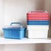 Caja de plástico 8719 para almacenamiento con tapa, embalaje para juguetes, acabado de almacenamiento, papelería, cosméticos, venta al por mayor