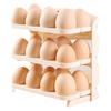 Nuevo Cartón de Huevos Plegable Cocina Especial Bandeja de Huevos de Gran Capacidad Estante de Almacenamiento Anticaída para Puerta Lateral de Refrigerador Doméstico en Stock