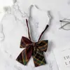 Camisa con Pajarita Jk para Estudiantes Mujeres, Estilo Universitario, Patrón de Árbol de Espino, Estilo Perezoso, No Necesita Atarse, Corbata de Uniforme Escolar para Hombres, Dk
