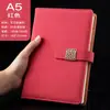 Caderno com Fivela A5 Livro de Registro de Reuniões de Estudo para Escritório Pu Caderno Bloco de Notas Caderno Espesso com Logo Personalizado