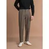 Moda Masculina Outono e Inverno 2024 Calças Casuais de Caimento Versátil para Negócios Calças Longas Retas Tendência