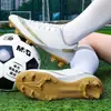 Chuteiras de Campo de Tamanho Grande e Cano Baixo para Adolescentes e Estudantes, Sapatos Esportivos Leves para Competição e Treinamento, Sapatos Esportivos com Travas Longas para Crianças Mais Velhas
