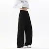 Pantalones de chándal rectos con pliegues y remaches inspirados en el diseño para hombre, Marca de moda Primavera/Verano, Pantalones largos deportivos de caída holgada, Pantalones casuales de pierna ancha