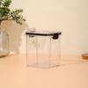 Familiar Praça Transparente Selado Jar Caixa de Conservação Cozinha Armazenamento de grãos Jar Snacks Frutas secas Armazenamento Jar Atacado