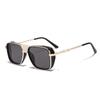 Gafas de sol Saibo metal ins punk para hombre retro personalizadas nuevas doble puente para mujer transfronterizas europeas y americanas 2394