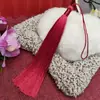 Borla de Recuerdos de Xiangfei 15CM Clavo Colgante Cerrado Bolsita Colgante para Coche Accesorios de Disfraz Antiguo Hanfu Cheongsam Accesorios para Ropa con Cuentas