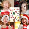 Amazon Transfronterizo Nuevo Navidad Niños Pegatina de Tatuaje Bronceada Dibujos Animados Copo de Nieve Papá Noel Pegatina de Tatuaje Metálica