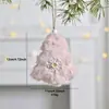 Colgante de Ángel de Peluche Nuevo Navideño Transfronterizo Muñeca Linda Creativa Decoración de Regalo Adorno para Árbol de Navidad