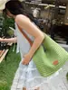 Bolsa de punto hueca de gran capacidad, casual y relajada, bolso de hombro versátil para ir al trabajo, ligero, moderno y único