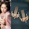 Tocado Hanfu, accesorios para disfraces antiguos, horquilla, peine para el cabello, collar, traje antiguo de corte, horquilla con borlas completas antiguas, conjunto de hadas