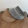 Sombrero de Copa Vacío Tejido de Lino de Verano para Mujer, Lujo Ligero, Plegable, Casual, Versátil, Sombrero para el Sol, Sombrero para el Sol de Viaje al Aire Libre
