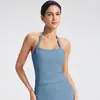 Sujetador Deportivo Cruzado Estilo Halter con Hermoso Diseño en la Espalda, Top Deportivo Acolchado, Chaleco de Yoga, Ropa de Yoga para Entrenamiento de Espalda en el Gimnasio para Mujeres