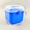 Caixa de Armazenamento de Camada Dupla, Durável, Resistente à Pressão, Sem Odor, Material de Grau Alimentício, Caixa de Armazenamento de Mesa Conveniente e Portátil com Compartimentos