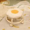 Taburete bajo con polea de flores, taburete universal para el hogar con ruedas, taburete pequeño, portátil, para niños, taburete de entrada para cambiar zapatos.