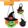 Decoração de Halloween bolsa de abóbora bolsa de mão bolsa de doces bolsa de abóbora bolsa de aranha morcego bolsa de presente