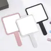 Espejo con logo personalizado, espejo de maquillaje, espejo de mano con mango, se puede imprimir con serigrafía, impresión UV y etiquetado, espejo pequeño de mano
