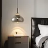 Lámpara Colgante Minimalista de Mesita de Noche Estilo Americano, Luminarias para Mueble de TV, Iluminación Decorativa Zhongshan, Lámpara Colgante Ajustable, Sensor de Barrido Manual