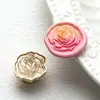 Nueva Serie de Plantas y Flores en Relieve Sello de Cera Sello de Metal Cabeza Rosa Diente de León Tulipán Diario Cabeza de Cobre