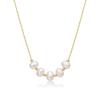 Collar Minimalista de Perlas Naturales de Agua Dulce Estilo Coreano para Mujer Cadena de Clavícula Nicho de Lujo Ligero Collar para Mujer con Sentido de Diseño Avanzado