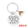 Llavero colgante con letras Novias transfronterizas europeas y americanas Regalo de Navidad Llavero de metal en stock al por mayor