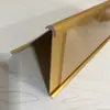 Soporte Triangular de Aleación de Aluminio para Señal de Departamento, Señal de Escritorio, Placa de Puerta Montada en Pared de Aula, Placa de Puerta de Oficina, Ranura para Tarjeta