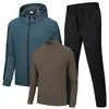 Venda Direta da Fábrica Conjunto Novo Tendência Esportivo Primavera Outono Inverno Jaqueta Moletom Masculina Corrida Casual Conjunto Longo de Três Peças