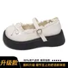 Sapatos plataforma JK pretos estilo britânico retrô, nova coleção primavera/verão 2026, perfeitos para combinar com vestidos, sapatos femininos estilo Mary Jane